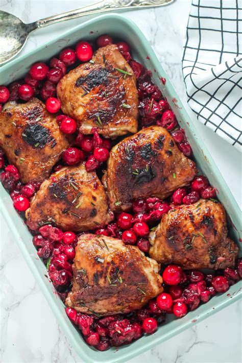 Cranberry Chicken Recipe - Rosemary & Maple