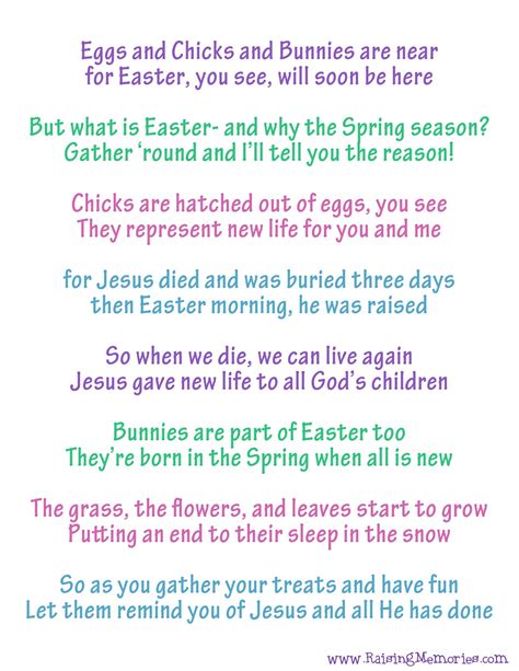 Easter Poems For Kids About Jesus