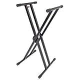 Kadence Heavy-Duty, Double-X, Adjustable Piano Keyboard Stand with ...
