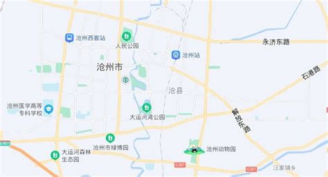 河北省沧州市旅游地图高清版_河北地图_初高中地理网