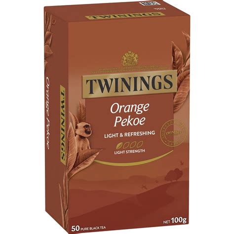 Calories in Twinings Ceylon Orange Pekoe Tea Bags calcount