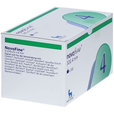 NovoFine® Kanülen 32 G, 4 mm 100 St - Shop Apotheke
