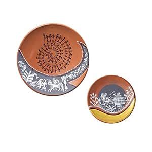AAKRITI ART CREATIONS | The Art Of Warli Terracotta Wall Hanging Tiles ...