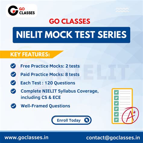 GO Classes NIELIT Test Series For 2023 / GATE Overflow for GATE CSE