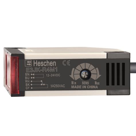 Heschen Photoelectric Sensor Switch, E3JK-R4M1, DC12-24V, Feedback ...
