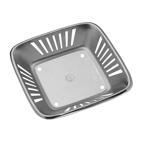 Öztiryakiler Stainless Steel Perforated Bread Basket, 21x21 cm Price