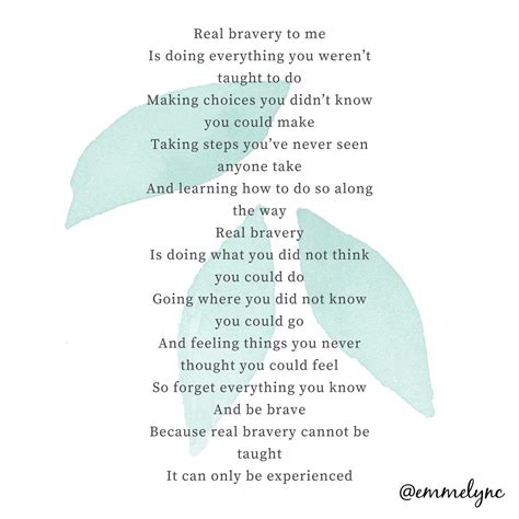 Be Brave - A Poem of Bravery