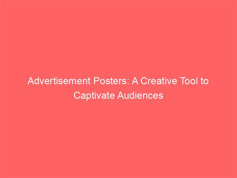 Advertisement Poster Examples 的图像结果