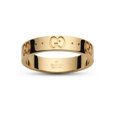Gucci Icon 18ct Gold Ring - Ring Size P YBC073230001 | Mappin and Webb
