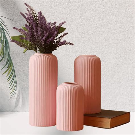 Buy KREATIVE ART’S® Pink Flower Vase for Home Decoration, Ceramic Vases ...