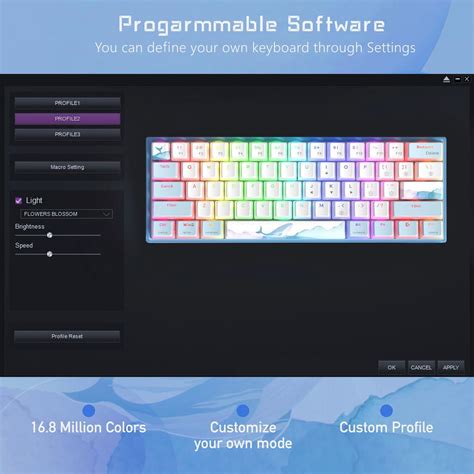 Womier WK61 60% RGB Gaming Mechanical Keyboard - India | Ubuy