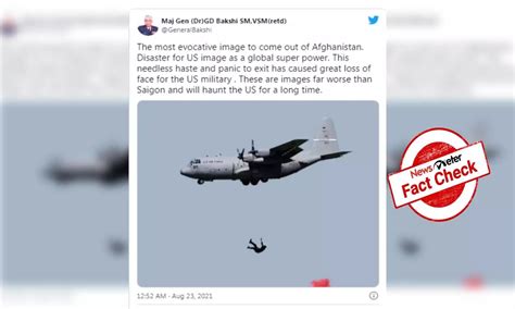 Fact Check: Morphed image shows man falling from US military aircraft ...