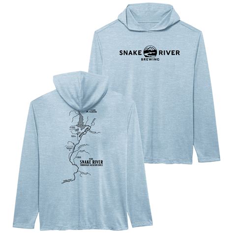 Light Blue Snake River Map Sun Hoodie – Snake River Brewing