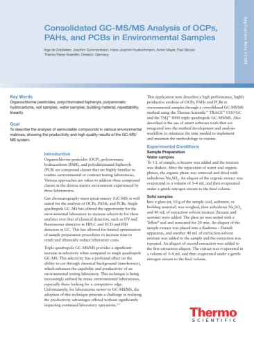 Mass Spectrometry Application Notes - Analysis