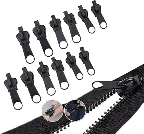 Amazon.com: Replacement Zipper Pull - 12pcs, Black Universal Instant ...