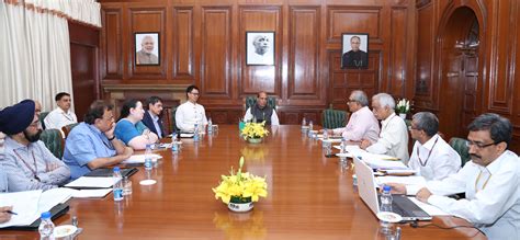 HM Shri Rajnath Singh chairs a meeting to review the situation in North ...