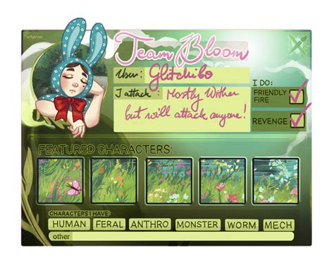 ArtFight 2022 - Profile Card by Glitchib0 on DeviantArt