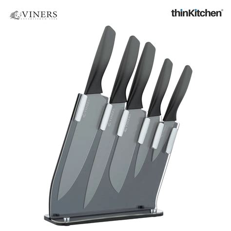 Viners Twilight 6 pc Knife Block Set;; Gift Box – thinKitchen