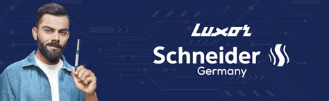 Luxor Schneider, LX MAX roller ball pen, Pack of 4-Blue, Cone Tip, 0 ...
