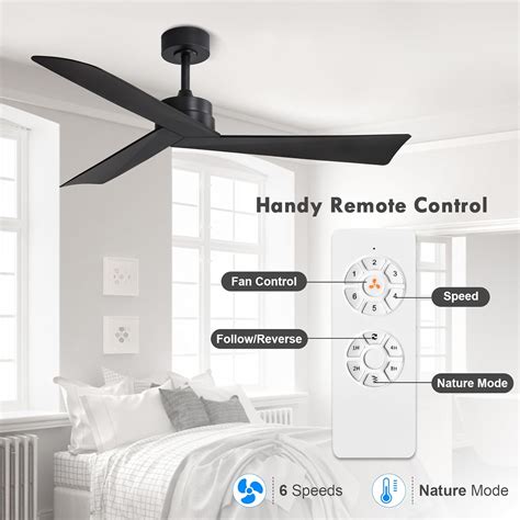WINGBO 52 DC Ceiling Fan Without Lights, Matte India | Ubuy