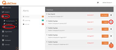 How do I ignore a pending process alert? - Quikchex Knowledge Base