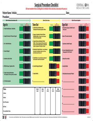 Image result for Critical Procedure Checklist