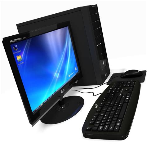 Image result for Black Desktop Computer and Modem