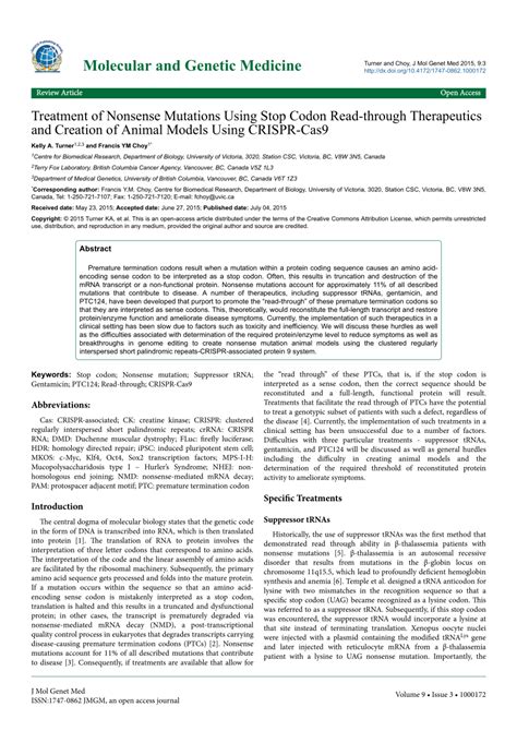 Image result for Stop Codons Nonsense Mutations