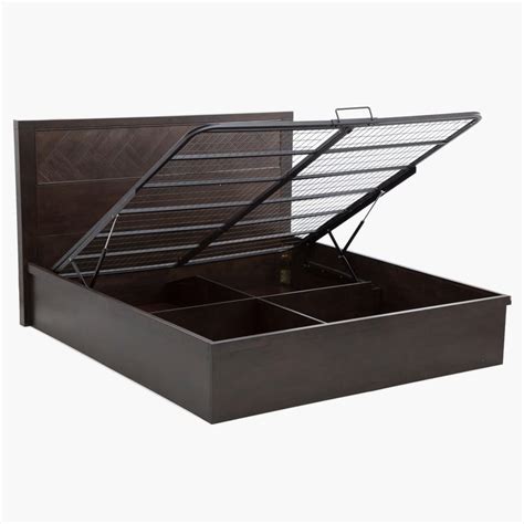 Buy Petals King-Size Bed with Hydraulic Storage - 120 x 192 x 210 cm ...