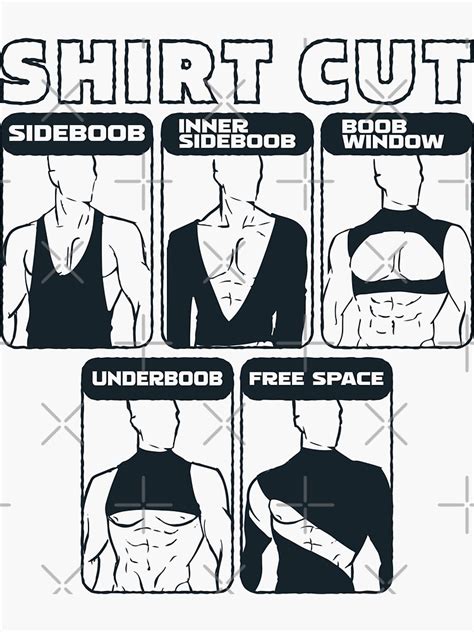 "Shirt Cut Meme Funny" Sticker by Nelt123 | Redbubble