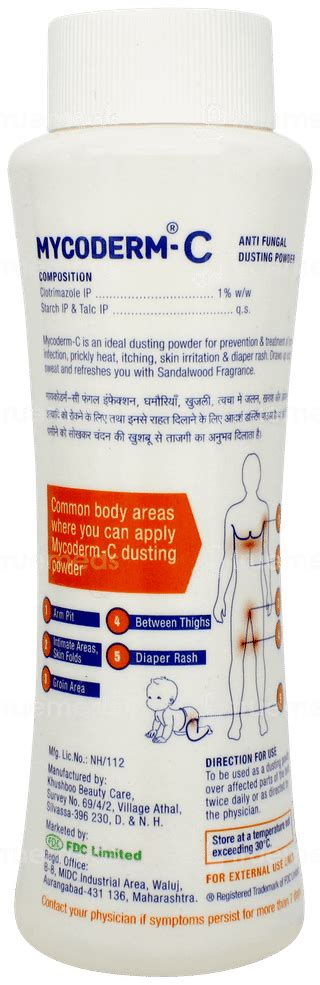 Mycoderm C 1% Dusting Powder 100 GM | Order Mycoderm C 1 % Dusting ...