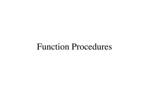 Image result for How Function Precedure Works's