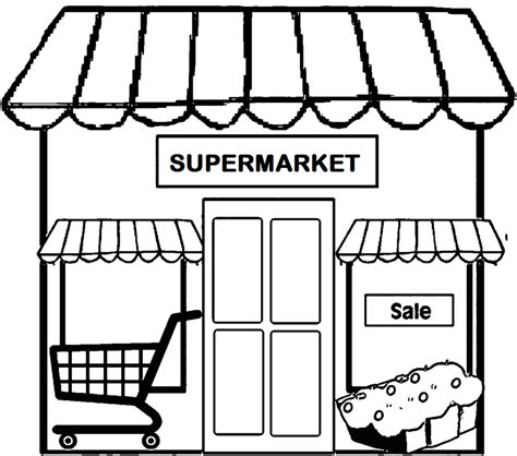 Shopkeeper Coloring Pages 的图像结果