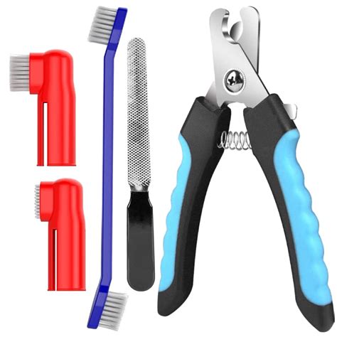 Sage Square Dog Grooming Kit - Dog Nail Clippers with Filer + Dog ...
