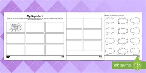 Father's Day Comic Strip Template for Kids | Twinkl USA