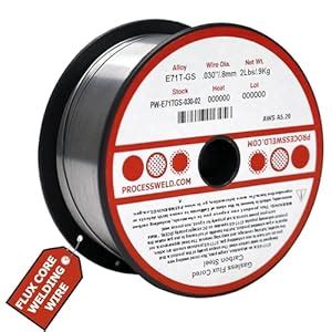 Process E71TGS X .030” X 2 LB MIG/GMAW Gasless Flux Core Carbon Steel ...