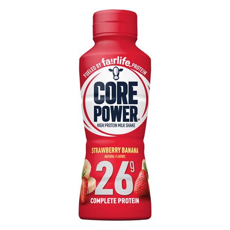 Core Power Protein Strawberry Banana 26g Bottle, 14 fl oz - Walmart.com ...