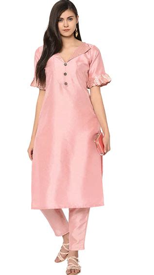 Straight Art Silk Kurtis: सबकी पसंद के स्ट्रेट आर्ट सिल्क कुर्ती के ...