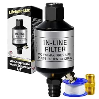 Air Compressor Water Separator, Heavy Duty Air Compressor Filter ...