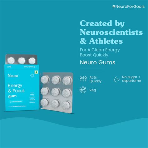 Neuro Energy & Focus Caffeine Gums - Peppermint – Neurogum India