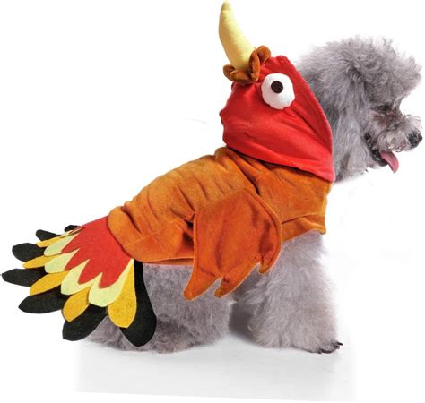 BWOGUE Turkey Dog Costume Thanksgiving Apparel Pet Costume for Dogs and ...