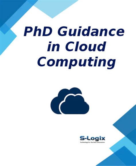 Best Research Guidance in Cloud Computing for PhD |S-Logix