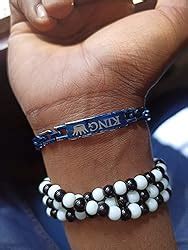 Buy DREAM VILLA Analog Rubbrs Strap and King Bracelet Combo Watch for ...