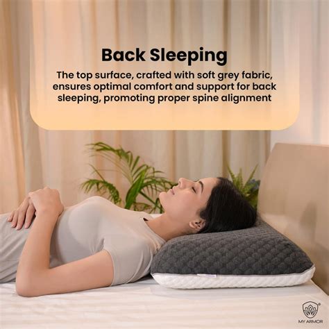 Memory Foam Pillow Dual Side Sleeping Back and Side Sleeper Support ...