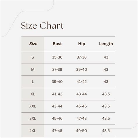 Dresses Size Chart – Palla Jaipur
