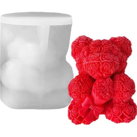 Silicon Mold Candle BIG Teddy Rose Bouquet | Artikamart