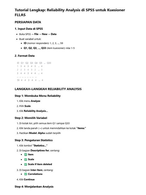 SPSS Reliability Tutorial 的图像结果