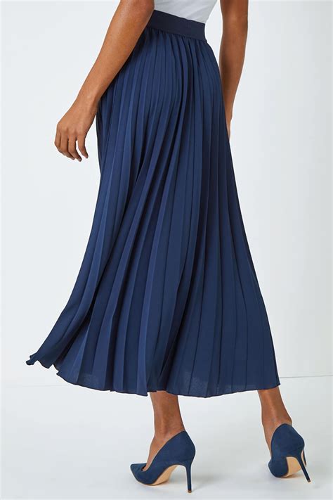 Buy Roman Blue Pleated Maxi Skirt from the Next UK online shop