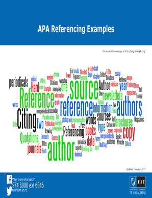 Fillable Online APA Referencing Examples Fax Email Print - pdfFiller