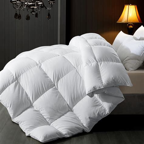 ELNIDO QUEEN® Feather Down Comforter Full Size, Luxurious All Season ...